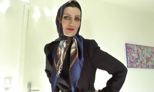 Girl Victoria Valente demonstrated stylish Satin Headscarves Scarf goddess