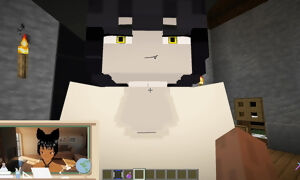 The Jenny Mod Minecraft girl Dimitrescu and she is crazy and wants her superb man to please her